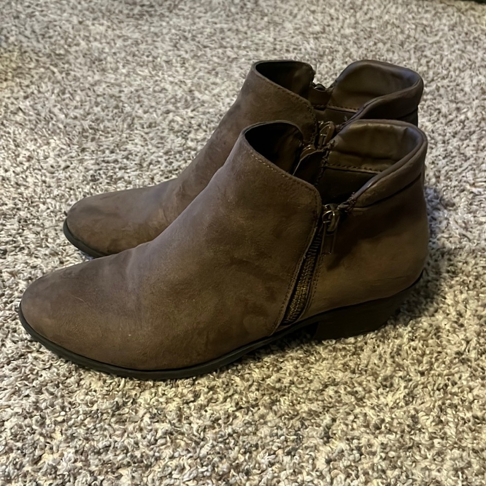 Suede booties
